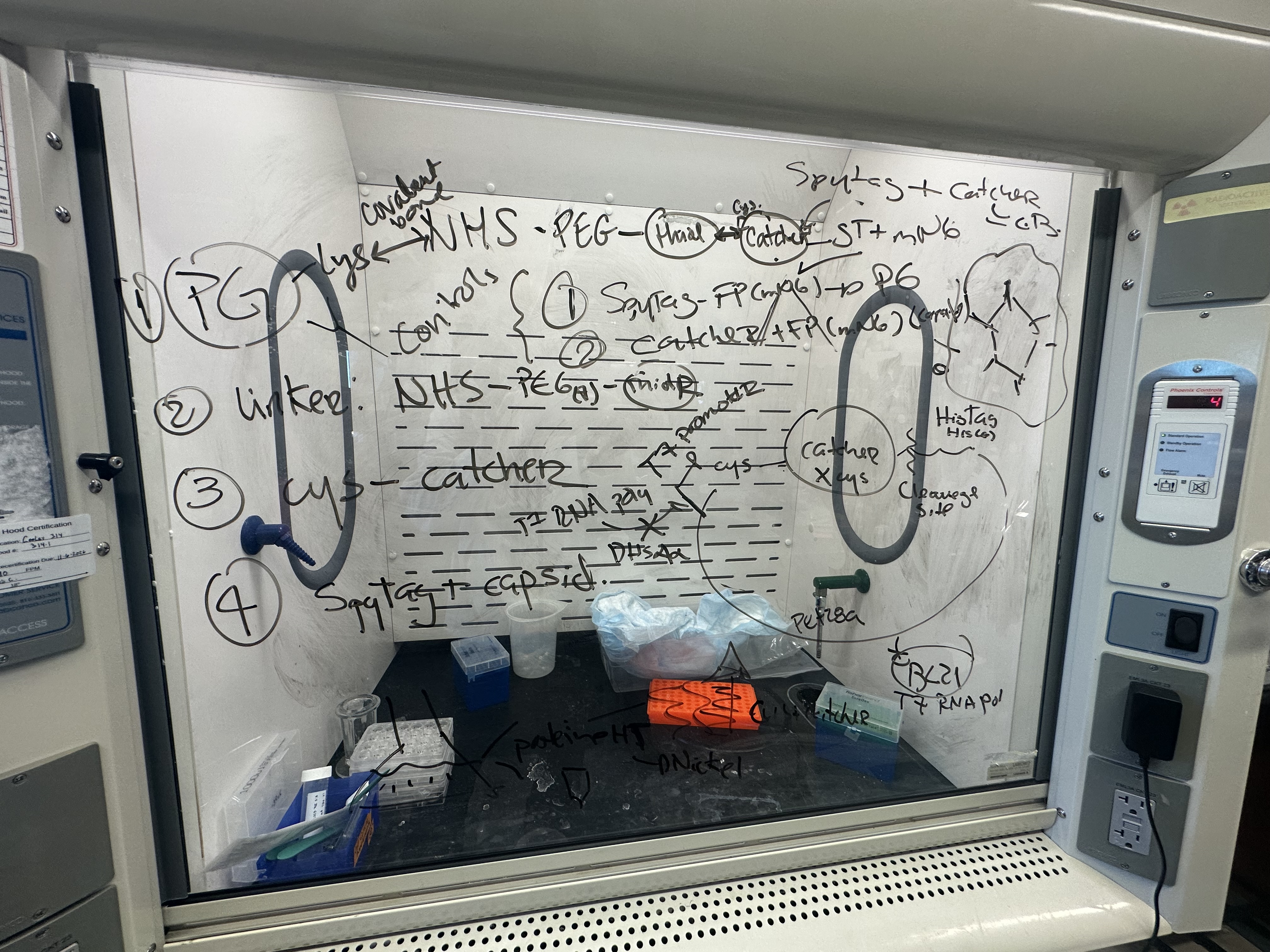 Chemical fume hood work