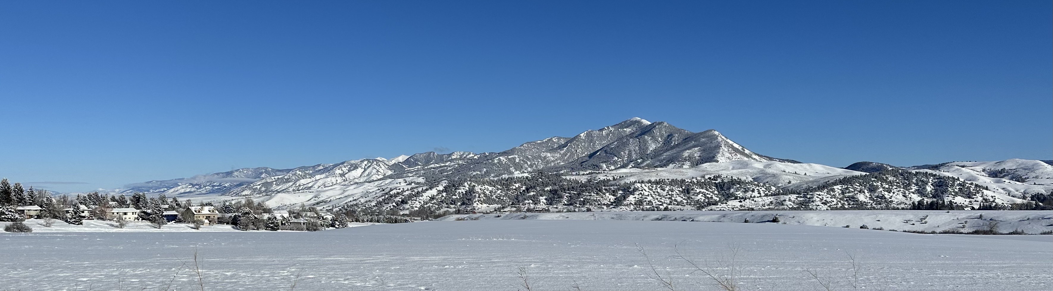 Montana winter mountains